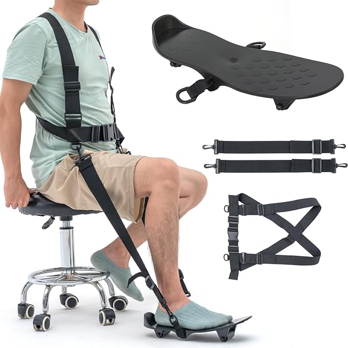 KEDAO Knee Replacement Recovery Aids Kit for Knee Glide Large Size，Wearable, Hands-Free Quiet and Stable，After Surgery Therapy for ACL PCL MCL LCL