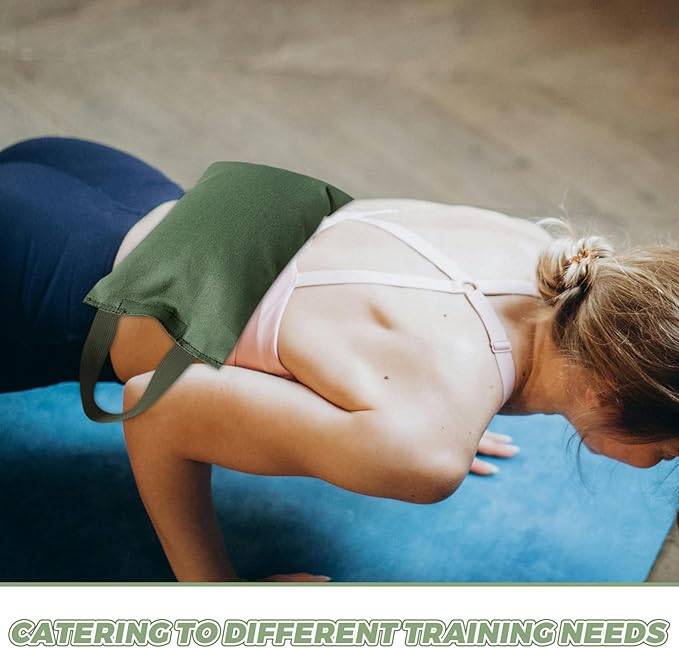 BESPORTBLE 2kg Weighted Sandbag for Yoga and Fitness Empty Canvas Bag with Handle for Versatile Training Dance and Exercise Weight for Enhanced Muscle Training