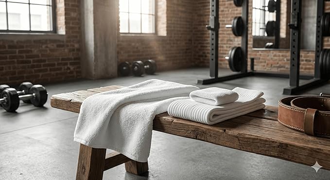 Personalized Women's Fitness Starter Pack, White Rayon Bamboo Towel with Breathable Socks and Stretch Wristband, Soft Workout and Yoga Set