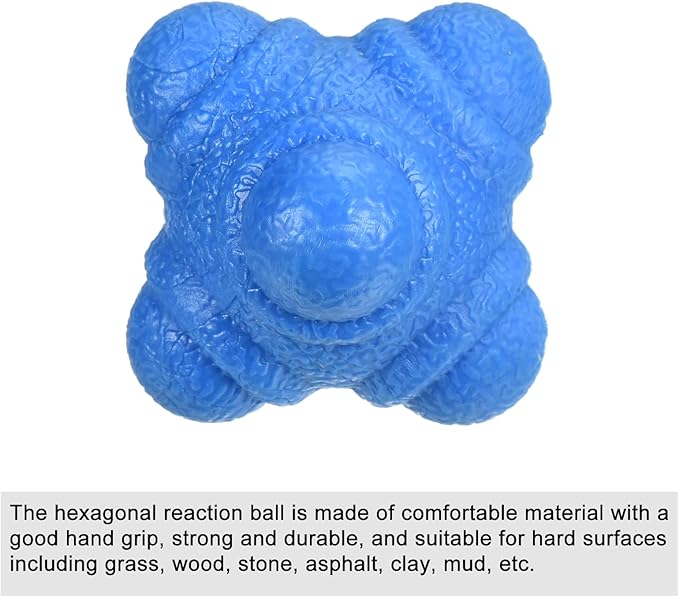 PATIKIL Bounce Reaction Balls Coordination Training Ball Agility Trainer, TPR Low Difficulty for Speed Reflex