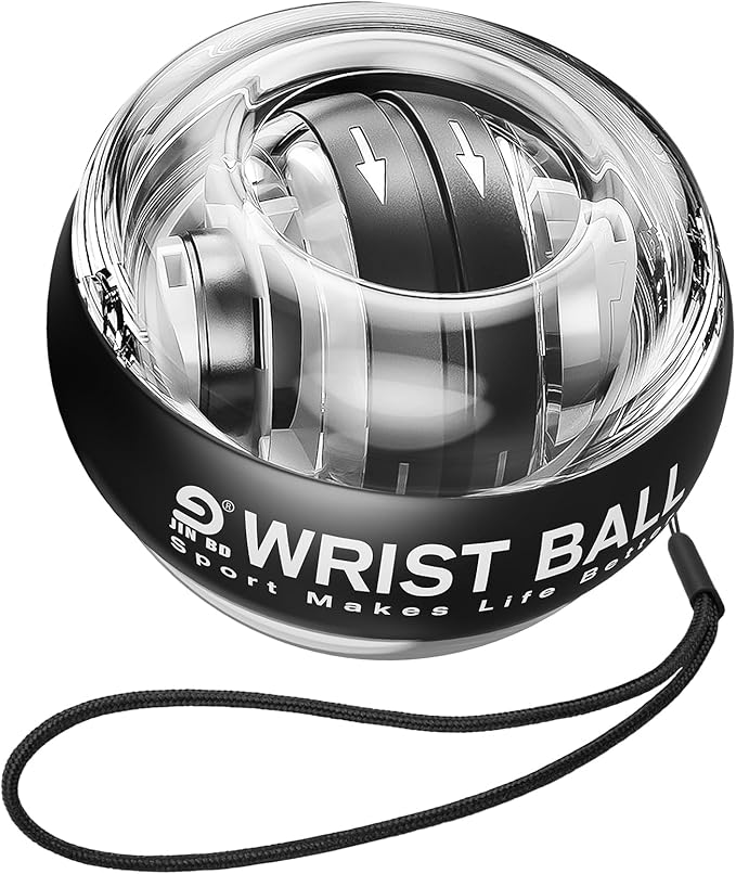 Wrist Trainer Ball Auto-Start Gyroscopic Forearm Exerciser Gyro Ball for Strengthen Arms, Fingers, Grip and Muscles