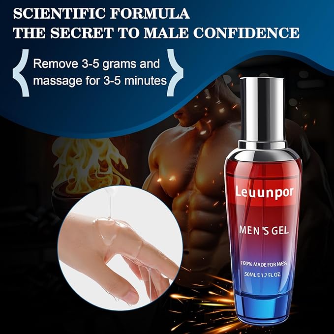 Men's Enhancement Gel, Male Enhancement Cream for Men for Huge Enhanced Size, Enlarge Thickness, Strength, and Prolonged Performance