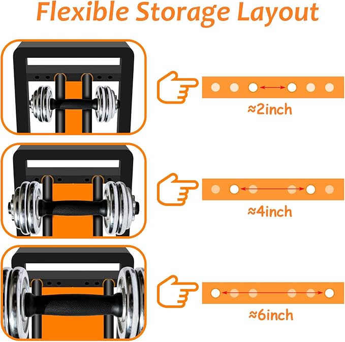 3-Tier Adjustable Dumbbell Rack, Heavy-Duty Weight Storage Stand, 390 LB Capacity, Space-Saving Home Gym Organizer