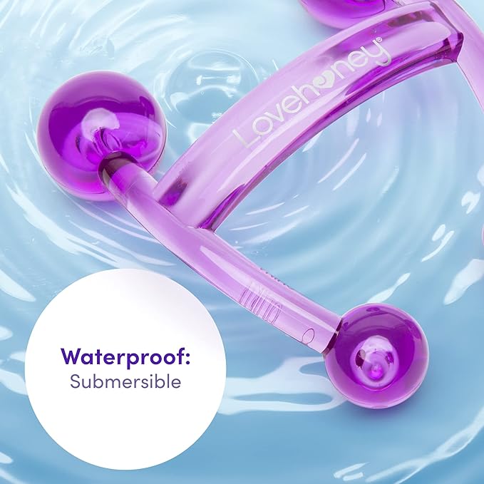 Lovehoney Oh! Body Massager Handheld Tool | Massage Tool for Back, Neck & Shoulders | Easy Grip Smooth Ergonomic Handle | Purple