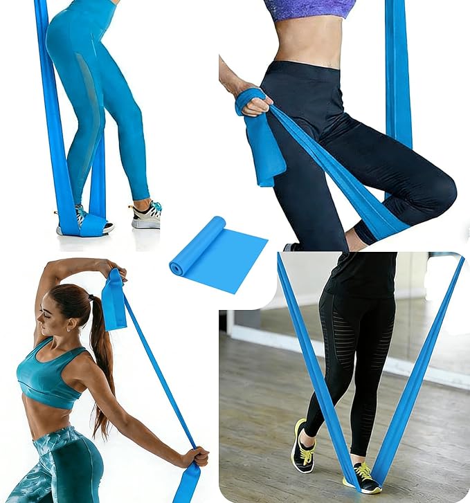 Resistance Bands Long Non-Latex Elastic Stretch Bands Work Out Band for Working Out Women or Men, Exercise Bands Set Yoga, Pilates, Gym,
