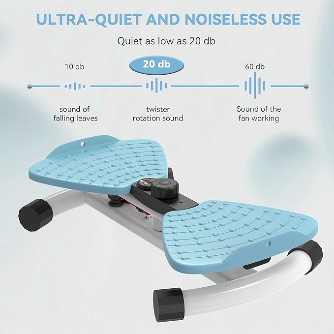 Twister, Adjustable Twisting Board for Women and Men, Home Gym Equipment Noiseless Twister, 330 lbs Load Capacity | Digital Display Tracks Time, Reps and Calories (Blue,Pink,Purple)
