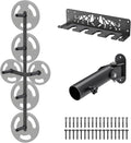 Kipika Weight Plate Storage Rack - Wall Mounted Weight Plate Holder with Durable Steel Construction Organizer for Olympic Plates, 1000lb Capacity, Space-Saving for Home Gym