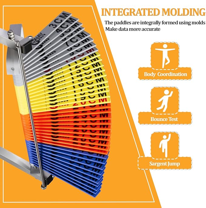 Wall Mounted Vertical Jump Measurement Tool, Adjustable Height Vertical Jump Measuring Device, 27.5"-47" Wall Mounted Vertical Jump Trainer,Used for Basketball and Volleyball High (a)