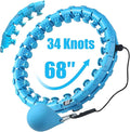 34 Knots Weighted Workout Hoop Plus Size, Smart Waist Exercise Ring for Adults Weight Loss