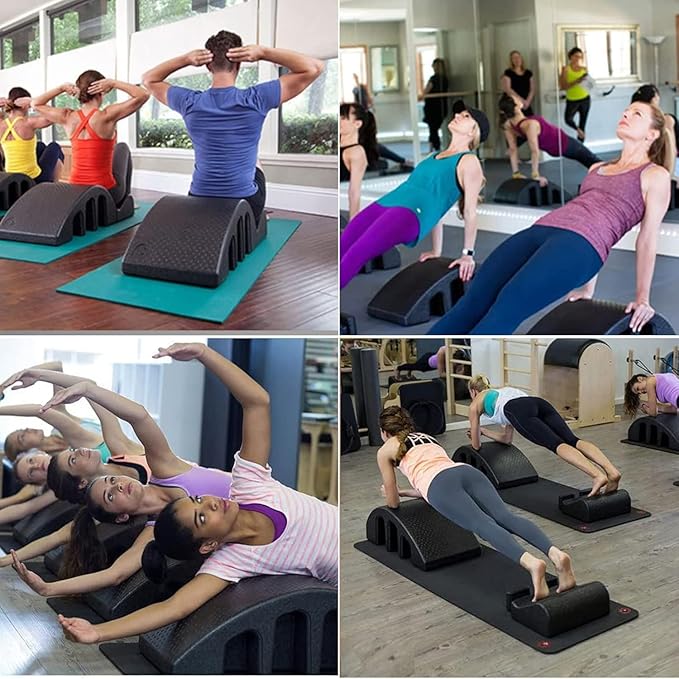Compact Pilates S-Curve Trainer: Core Strength, Balance Equipment with Non-Marking Base - Lightweight for Home Fitness