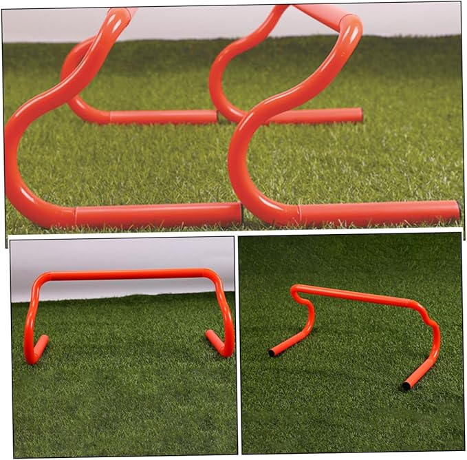 3pcs Adjustable Detachable Speed Hurdles Portable Agility Training Equipment for Athletes Lightweight Modular Workout Hurdles for Soccer Basketball Football