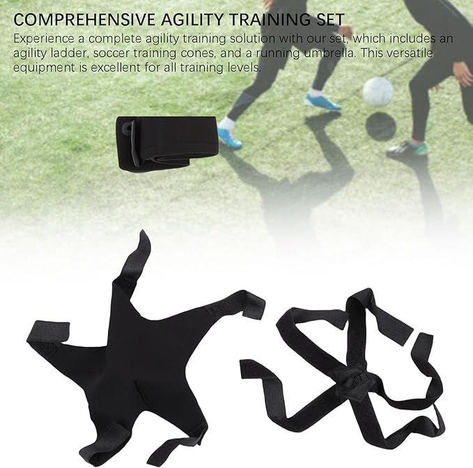 Alomejor Agility Ladder Set, Plastic and Nylon Agility Ladder Speed Training Equipment with Soccer Cones for Kids Sports Footwork Practice