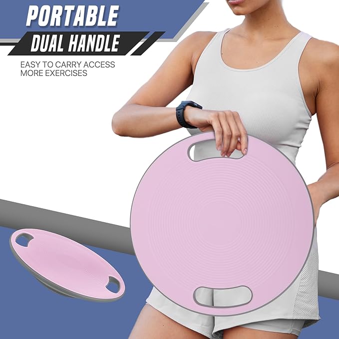 Wobble Balance Board with 15.5" No-Skid Surface for Core Trainer Physical Therapy, Home Office Exercise Balance Board for Woman & Man
