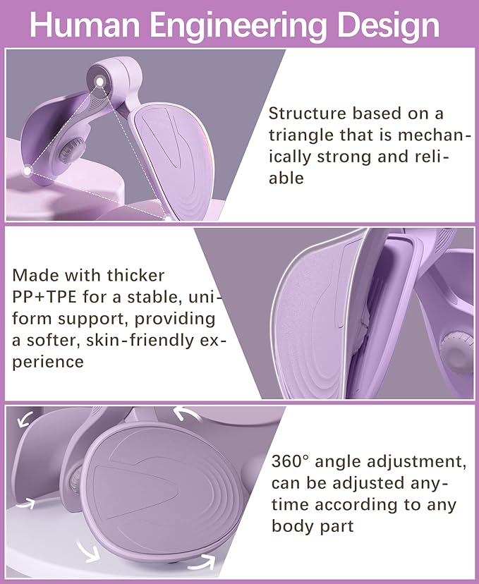 Thigh Exerciser Kegel Exerciser, Pelvic Floor Trainer, Kegel Trainer for Postpartum Rehabilitation, Trimmer Inner Thigh, Thigh Toner Workout,