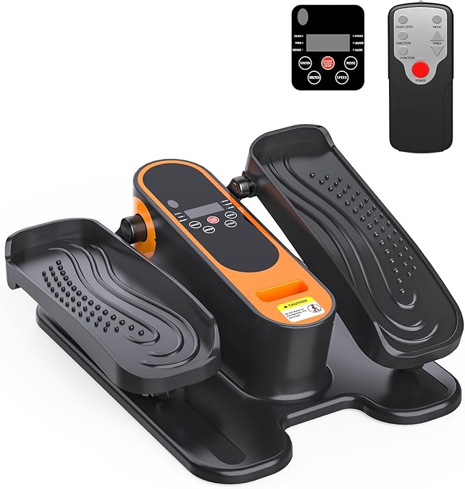 2025 New Under Desk Elliptical Machine,Portable Seated Pedal Exercise Machine for Seniors, 12 Adjustable Speed Elipse Leg Exerciser with Remote Control,Quiet Foot Exercise Machine for Home Office