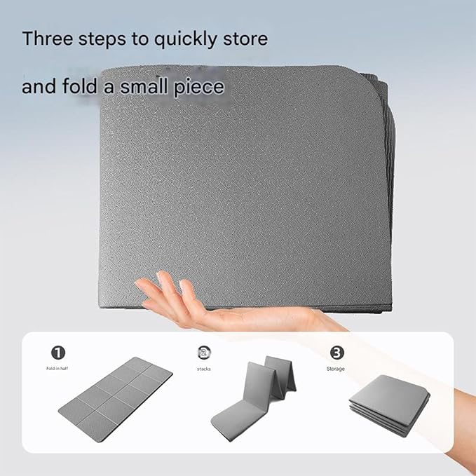 Travel Pilates Mat Nonslip Foldable Gym Workout Mats Fitness Training Pilates Exercise Mat for Women Sports Exercise and for Women