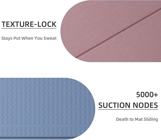 Foldable Yoga Mat, 0.32 inches Thick(8mm), SGS Certified, Non Slip, 71 x 24 inches, Foldable for Travel, Pilates, Camping, Environmental Sports Mat, Odorless TPE Material