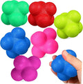 6pcs Hexagonal Agility Reaction Balls Exercise Equipment for Indoor Training Improve Coordination and Agility Lightweight Fun Training for Sports Activities