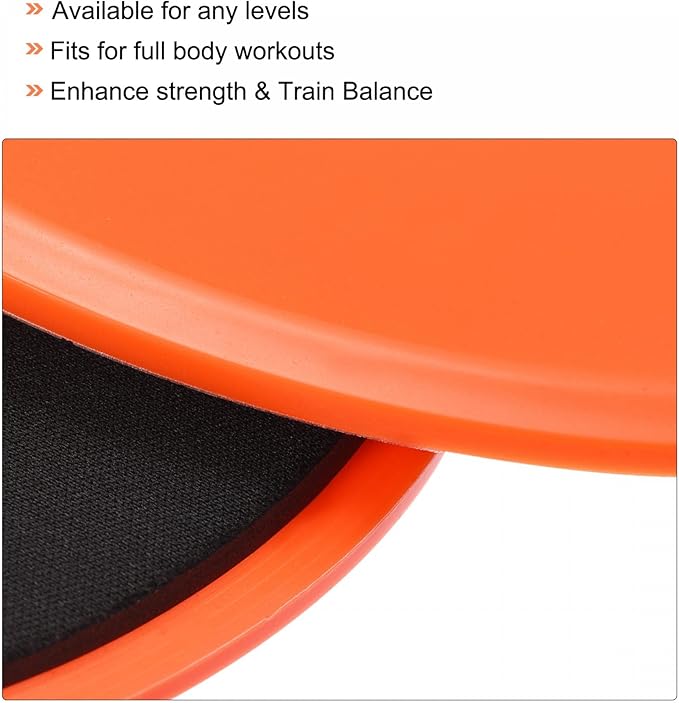 uxcell Exercise Core Sliders, Glider Discs Dual Sided Usage on Carpets or Floor for Full Body Workout