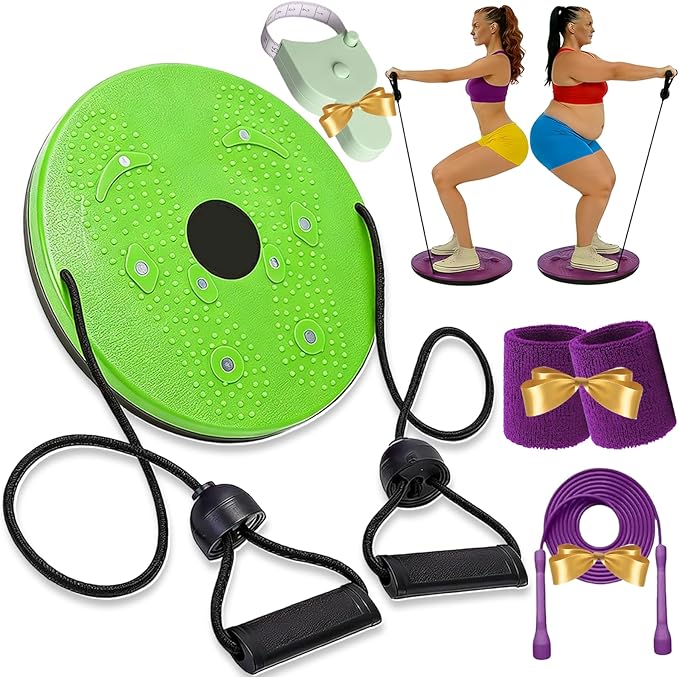 Waist Sculptor, 2026 New Waist Sculptor Twister, Waist Twister Machine Exercise with Arm Bands, Body Shaping Waist Sculptor Twist with Drawstring and Foot Massage for Exercise, Legs, Buttocks, Hip