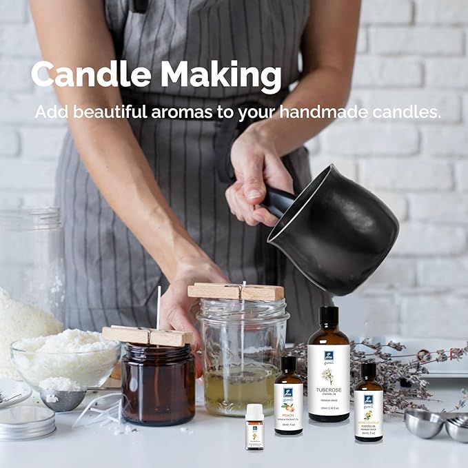 Coffee Essential Oil - Pure Organic Scent for for Aromatherapy, Diffusers, Spray, Skin & Hair Care, Massage, DIY Candles & Soap, Perfume - Coffee Fragrance, 10mL