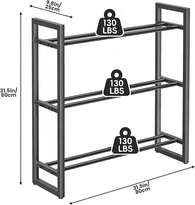1100 lb | 4 Tier，390 lb | 3 Tier Dumbbell Rack, Weight Rack for Home Gym