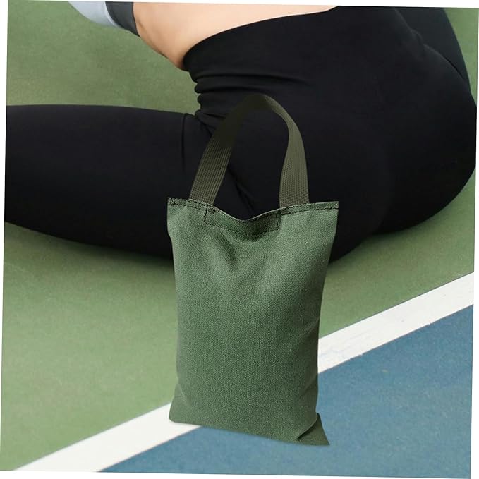 2kg Weighted Sandbag for Yoga Fitness Canvas Exercise Bag with Handle Gym Bag for Dance Muscle Training Portable