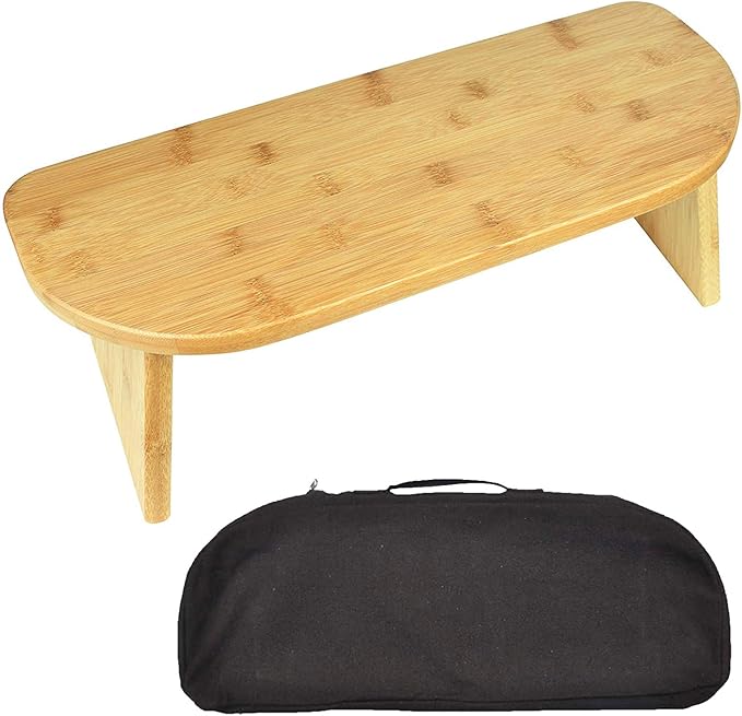 Meditation Chair Folding Meditation Bench, Bamboo Bench Kneeling Stool - Ideal for Vipassana and Transcendental Meditation