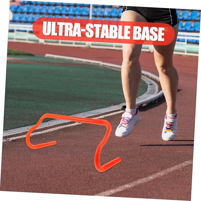 Durable Agility Hurdles for Football Training Weatherproof Convenient Detachable Design for Athletes and Improve Speed and Jumping Skills Orange