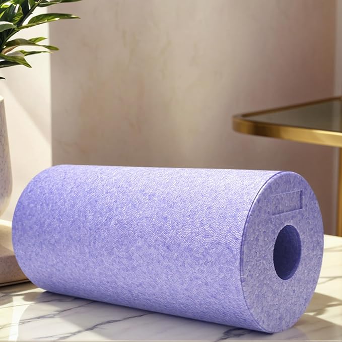 Massage Roller - Deep Tissue Cylinder, High Pressure Muscle Reliever, Fitness Recovery Aid | for Back Arm Leg Shoulder Neck Foot Yoga Pilates Stretching Gym Exercise