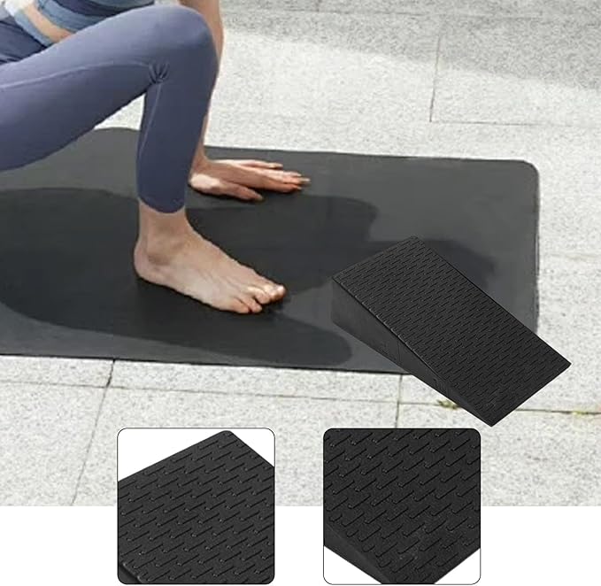 Foam Yoga Wedge Block Anti Slip Balancing Practice Stretch Board Calf Raises Block Tight Calves Slanting Board Heel Stretcher