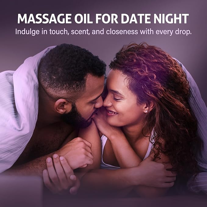 Lavender Sensual Massage Oil for Couples–Relaxing Body Massage Oil for Date Night,Smooth Glide,Deep Hydration, Aromatherapy Stress Relief,Non-Greasy Formula for Full Body Massage,Romantic Couples Gift