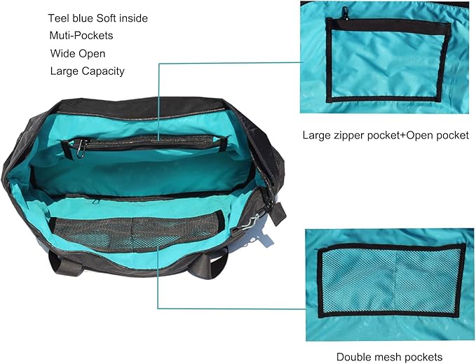 ESVAN Yoga Mat Bag Yoga Tote Carrier Shoulder Bag Carryall Tote for Office,Yoga,Pilates,Travel,Beach and Gym