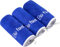 Microfiber Gym Towel Set for Men Women, Super Soft and Quick-Drying Towels for Fitness, Yoga, Cycling, Swimming (Navy Blue, 3 Pack)