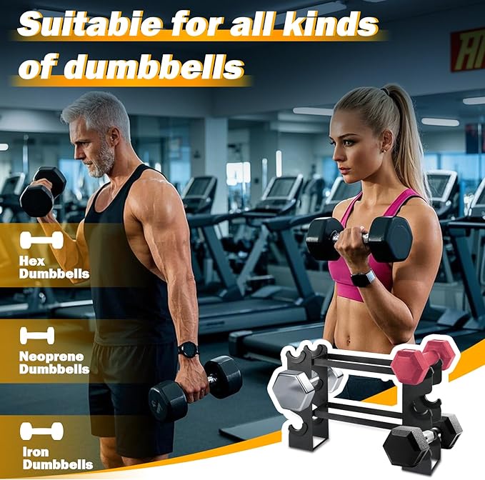 Small Dumbbell Rack Stand Only - Iron Weight Stand Holder Storage for Dumbbells