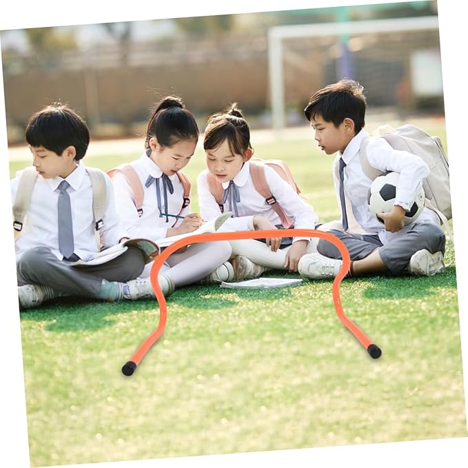 KICHOUSE 4pcs Agility Hurdles for Boys and Girls Training Equipment for Soccer Basketball Fitness Speed Coordination and Flexibility Sports Activities