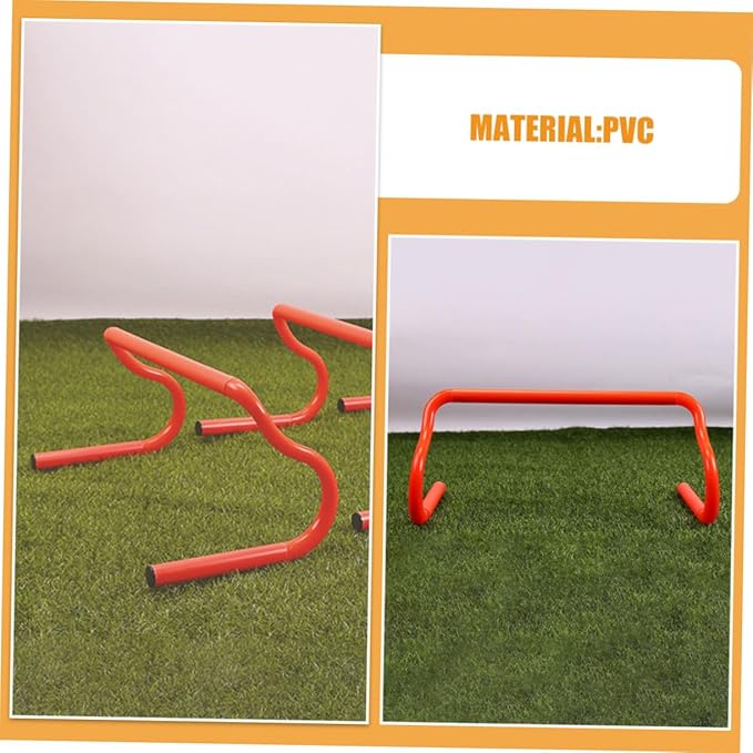 3pcs Detachable Agility Hurdles PVC Speed Training Equipment for Soccer Basketball Baseball Athletes Lightweight Portable Modular Design for Adjustable Sports Practice