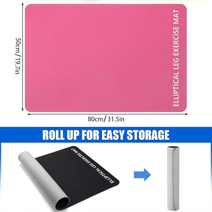 Leg Exerciser Non Slip Mat, Exercise Bike Trainer Protective Floor Mat , Sports Accessories for Under Stationary Bike, Fitness Equipment