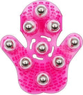 Hand-Shaped Massage Ball Gloves, Featuring 9 * 360° Rotating Metal Balls That fit The Natural Curvature of The Palm, are Suitable for Full-Body Care and can Relieve Fatigue. (Pink)