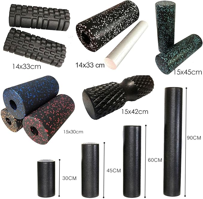 Round Foam Roller Balance Lightweight Pilates Column Roller for Indoor Sports, Bodybuilding, Workout, 15cmx30cm