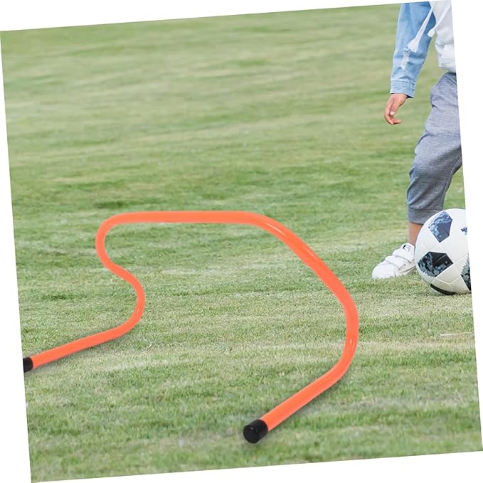 Happyyami Agility Hurdle Set 4 Pack Soccer Training Hurdles Durable PVC for Boys and Girls Football Basketball Training