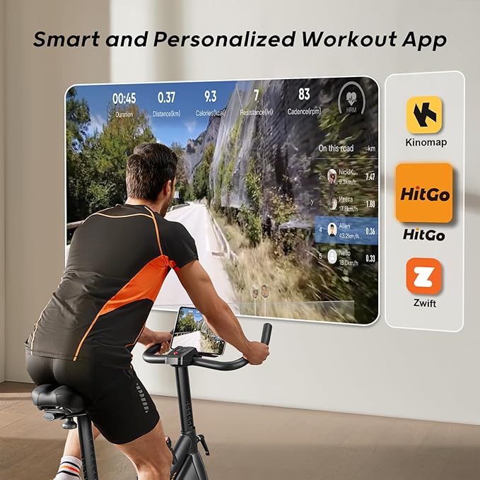 Office Exercise Bike Desk Chair,330 lbs Heavy Duty Under Desk Bike with 9-Level Height Adjustable Seat 24.4"-33.8",8-Level Resistance & Rolling Wheels,Quiet Fitness Chair for Home Office