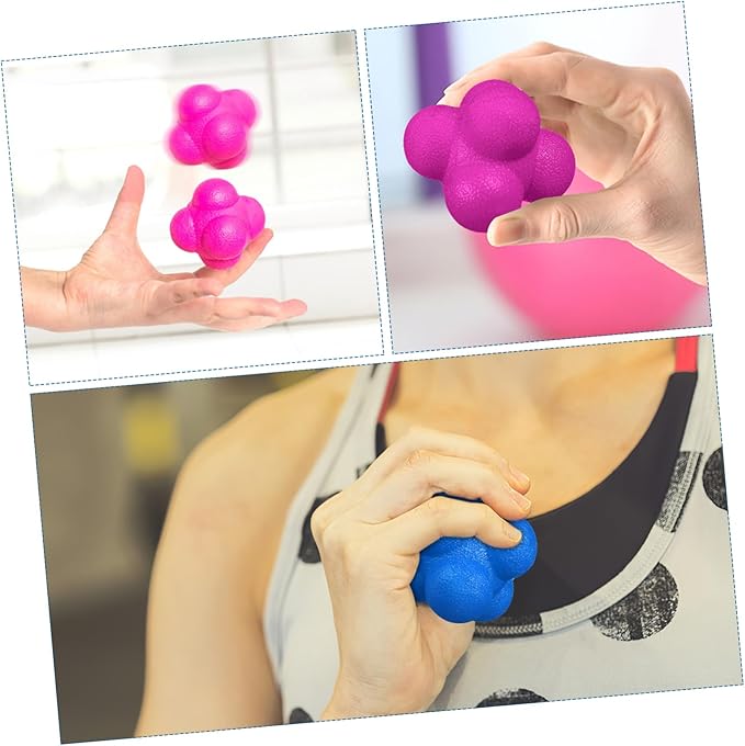 6pcs Fitness Reaction Balls Hexagonal Reflex Balls Goalkeeper Training Sports Exercise Parent-boy Girl Interaction