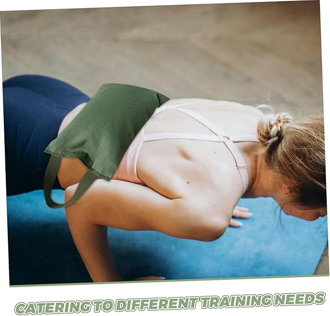 2Kg Canvas Weighted Sandbag with Handle Empty Fitness Bag for Yoga Weight Training Versatile Durable Design for Workouts and Exercise