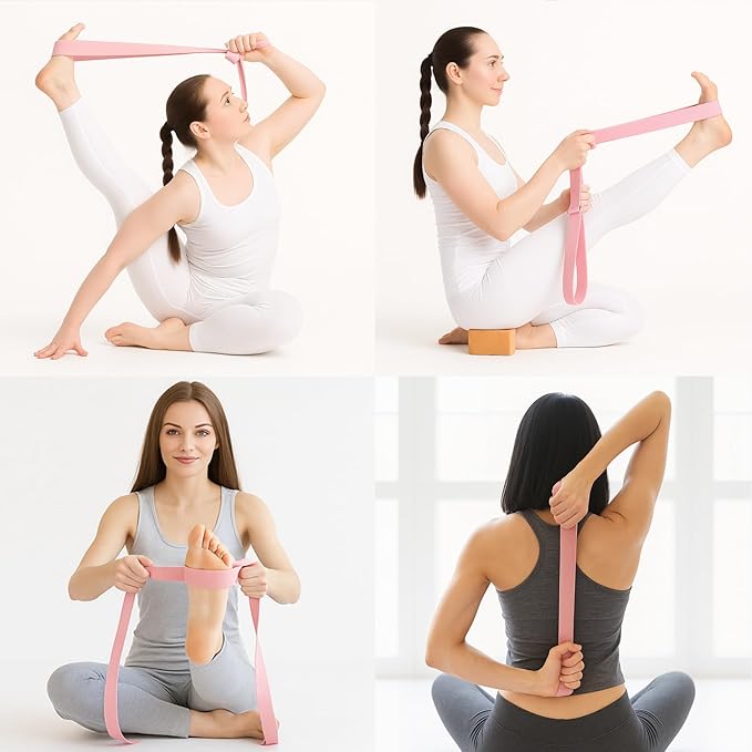 YXILEE Pilates Ring Circle Set - Workout at Home Workout Equipment Women - Booty Bands Stretching Equipment Pilates Mini Exercise Ball for Legs Arms and Thighs