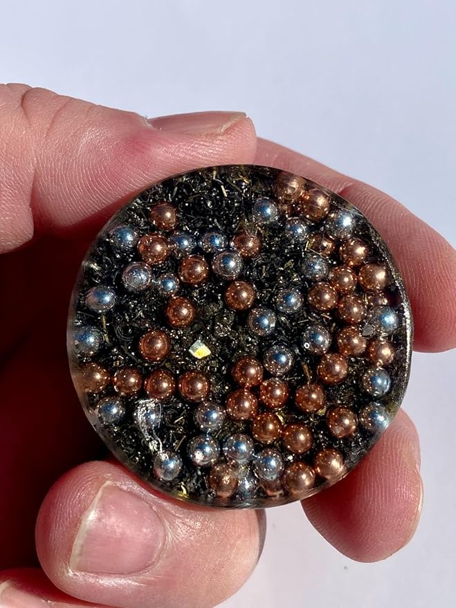Lepidolite Orgone Generator Energy Accumulator 7.83Hz/432Hz/528Hz/Advance Harmonics Many Beautiful Ingredients and Colors!(Lepidolite)