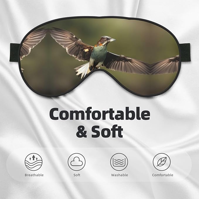 Hunting Flying-Wild Double Side Eye Mask, Adjustable Strap Eye Mask, Eye Sleep Shade Cover, Blocks Light Eye mask