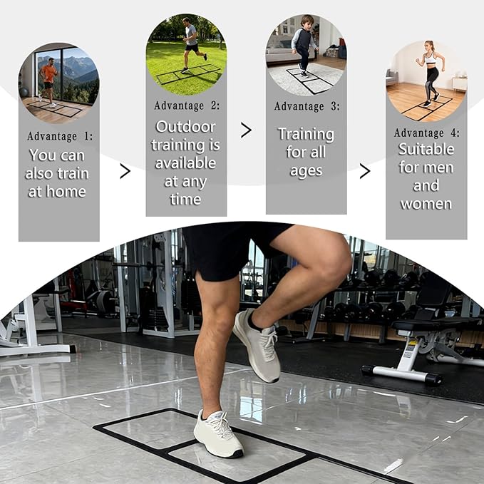 Soft Silicone Agility Ladder for Speed Practice and Movement Drills Perfect for Soccer Basketball and Fitness Agility Ladder for Drills