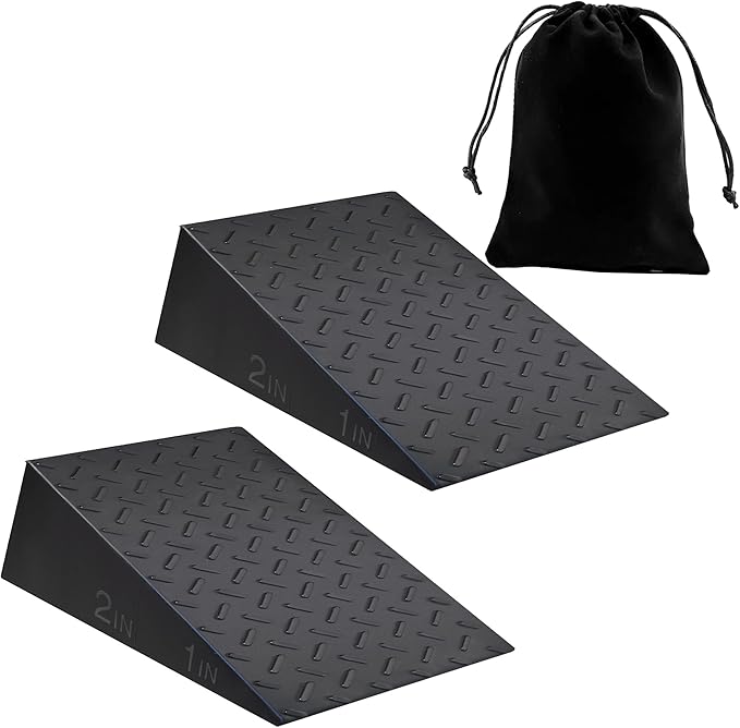 Squat Wedge for Prefessional Trainer: 2Pcs Squat Heel Wedge Block Protable Calf Raise Block Improve Mobility and Performance