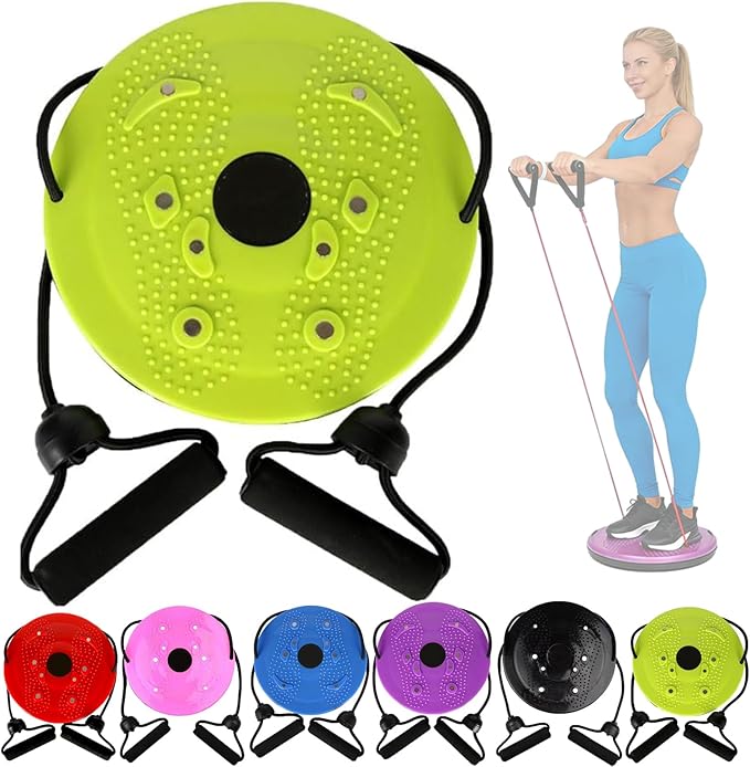 Waist Sculptor, Twister Board with Handles and Pull Rope, 2026 New Waist Twisting Disc for Core Workout, Body Shaping Exercise for Abs, Legs, Buttocks, Hips, Home Gym Fitness Equipment for Women